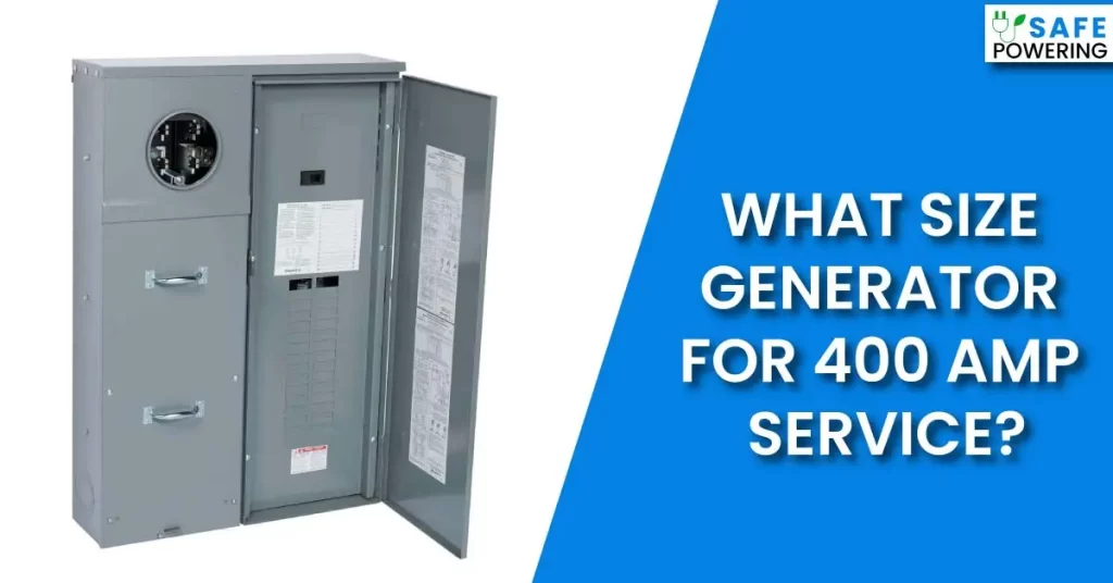 What Size Generator For 400 Amp Service?
